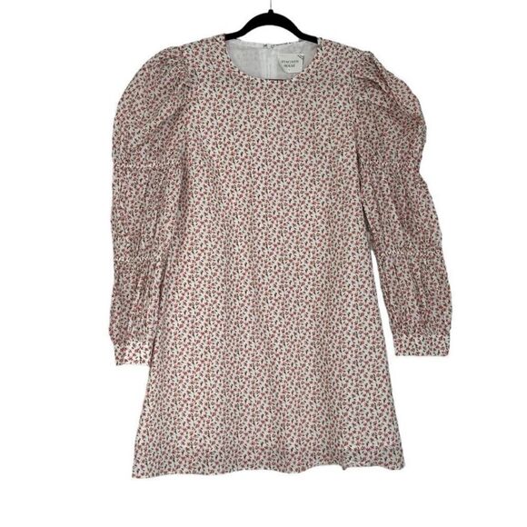 Tuckernuck Hyacinth House Textured Floral Puff Sleeve Clemons Mini Dress |M - Picture 7 of 9